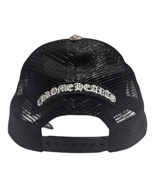 CHROME HEARTS（クロムハーツ）CHROME HEARTS (クロムハーツ) 3セメタリークロストラッカー キャップ/キャップ/帽子 ブラック×ホワイト サイズ:OSの古着・服飾アイテム