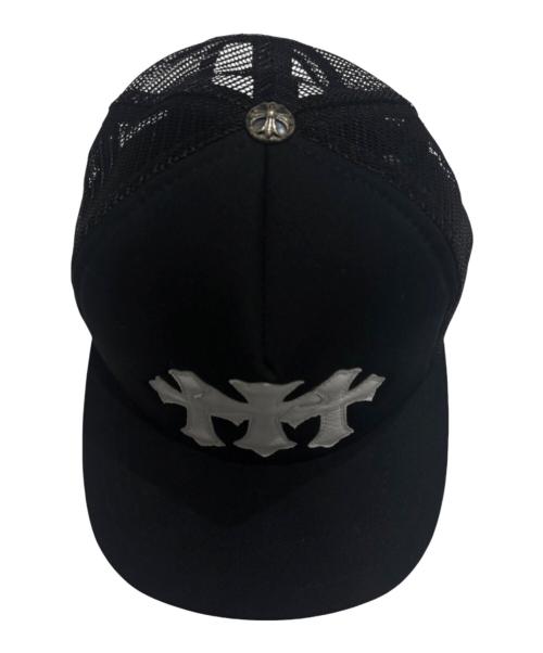 CHROME HEARTS（クロムハーツ）CHROME HEARTS (クロムハーツ) 3セメタリークロストラッカー キャップ/キャップ/帽子 ブラック×ホワイト サイズ:OSの古着・服飾アイテム