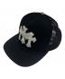 CHROME HEARTS（クロムハーツ）の古着「3セメタリークロストラッカー キャップ/キャップ/帽子」｜ブラック×ホワイト