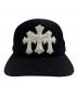 CHROME HEARTS (クロムハーツ) 3セメタリークロストラッカー キャップ/キャップ/帽子 ブラック×ホワイト サイズ:OS：150000円