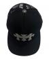 中古・古着 CHROME HEARTS (クロムハーツ) 3セメタリークロストラッカー キャップ/キャップ/帽子 ブラック×ホワイト サイズ:OS：150000円