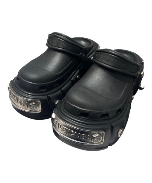 BALENCIAGA（バレンシアガ）BALENCIAGA (バレンシアガ) Hardcrocs Sandal ブラック サイズ:37の古着・服飾アイテム