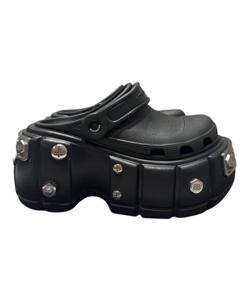 BALENCIAGA（バレンシアガ）BALENCIAGA (バレンシアガ) Hardcrocs Sandal ブラック サイズ:37の古着・服飾アイテム