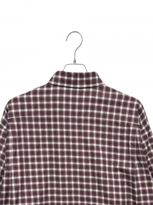 BALENCIAGA（バレンシアガ）BALENCIAGA (バレンシアガ) レイヤードチェックシャツ レッド サイズ:46の古着・服飾アイテム