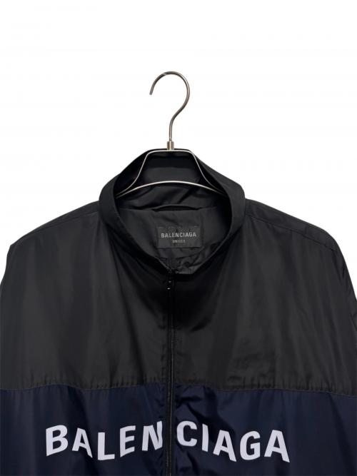 BALENCIAGA（バレンシアガ）BALENCIAGA (バレンシアガ) UNISEX BLOUSON JACKET(ユニセックスブルゾンジャケット) ブラック×ネイビー サイズ:Sの古着・服飾アイテム