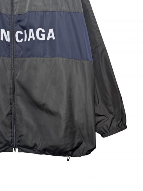 BALENCIAGA（バレンシアガ）BALENCIAGA (バレンシアガ) UNISEX BLOUSON JACKET(ユニセックスブルゾンジャケット) ブラック×ネイビー サイズ:Sの古着・服飾アイテム