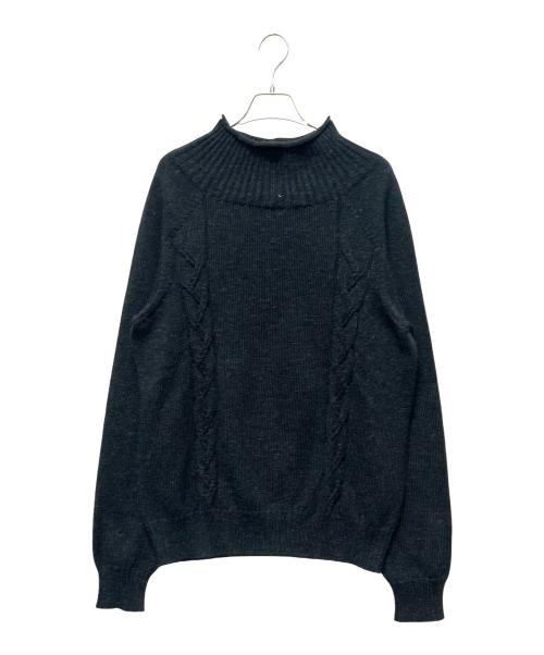 Maison Margiela（メゾンマルジェラ）Maison Margiela (メゾンマルジェラ) Mockneck Knit(モックネックニット) ブラック サイズ:Mの古着・服飾アイテム