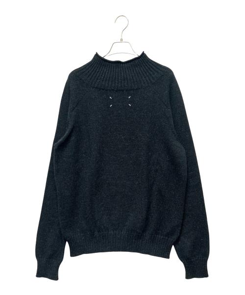 Maison Margiela（メゾンマルジェラ）Maison Margiela (メゾンマルジェラ) Mockneck Knit(モックネックニット) ブラック サイズ:Mの古着・服飾アイテム