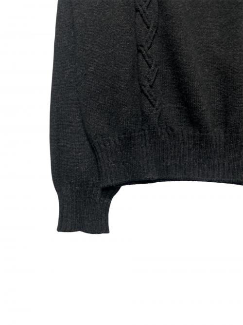 Maison Margiela（メゾンマルジェラ）Maison Margiela (メゾンマルジェラ) Mockneck Knit(モックネックニット) ブラック サイズ:Mの古着・服飾アイテム