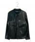 Maison Margiela（メゾンマルジェラ）の古着「バイカラースウェード切替レザージャケット」｜ブラック×アイボリー