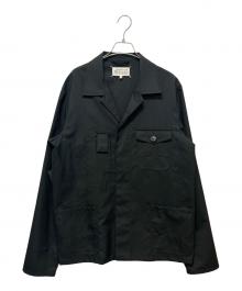 Maison Margiela（メゾンマルジェラ）の古着「ウールシャツジャケット」｜ブラック