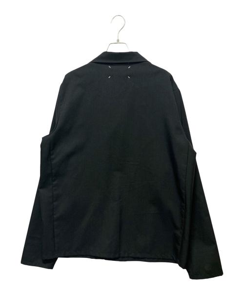 Maison Margiela（メゾンマルジェラ）Maison Margiela (メゾンマルジェラ) ウールシャツジャケット ブラック サイズ:46の古着・服飾アイテム