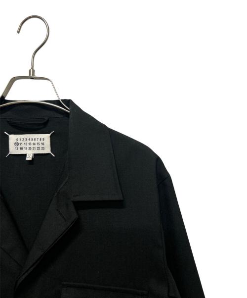 Maison Margiela（メゾンマルジェラ）Maison Margiela (メゾンマルジェラ) ウールシャツジャケット ブラック サイズ:46の古着・服飾アイテム
