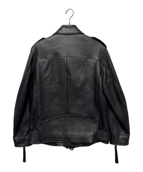 Acne studios（アクネ ストゥディオズ）Acne studios (アクネ ストゥディオズ) レザーライダースジャケット ブラック サイズ:38の古着・服飾アイテム