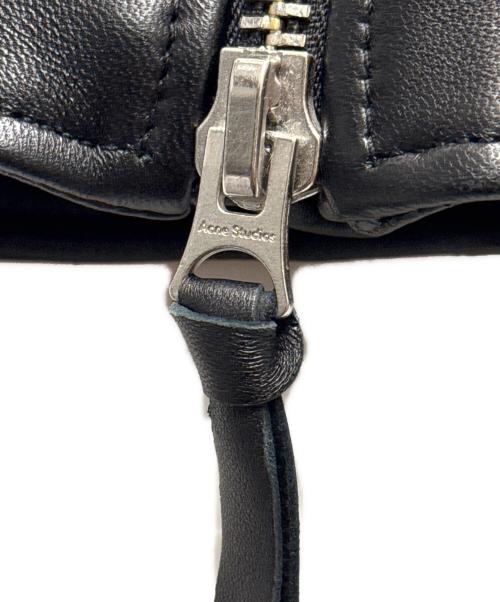 Acne studios（アクネ ストゥディオズ）Acne studios (アクネ ストゥディオズ) レザーライダースジャケット ブラック サイズ:38の古着・服飾アイテム