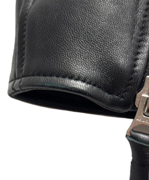 Acne studios（アクネ ストゥディオズ）Acne studios (アクネ ストゥディオズ) レザーライダースジャケット ブラック サイズ:38の古着・服飾アイテム