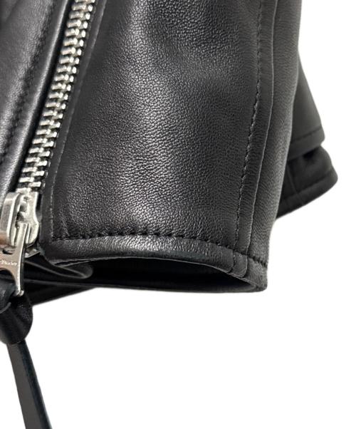 Acne studios（アクネ ストゥディオズ）Acne studios (アクネ ストゥディオズ) レザーライダースジャケット ブラック サイズ:38の古着・服飾アイテム