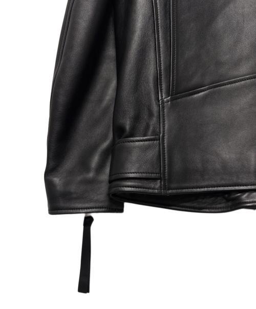 Acne studios（アクネ ストゥディオズ）Acne studios (アクネ ストゥディオズ) レザーライダースジャケット ブラック サイズ:38の古着・服飾アイテム