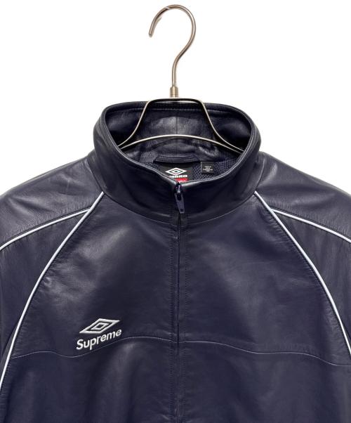 SUPREME（シュプリーム）SUPREME (シュプリーム) UMBRO (アンブロ) Leather Track Jacket ネイビー サイズ:Lの古着・服飾アイテム