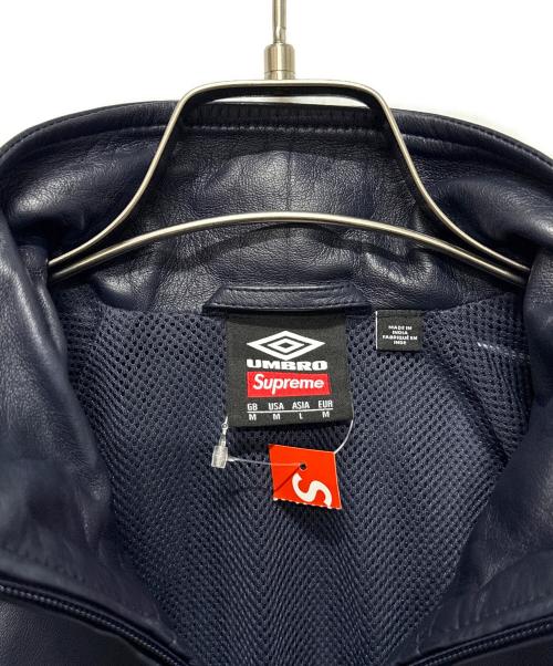 SUPREME（シュプリーム）SUPREME (シュプリーム) UMBRO (アンブロ) Leather Track Jacket ネイビー サイズ:Lの古着・服飾アイテム