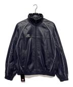 SUPREME×UMBROシュプリーム×アンブロ）の古着「Leather Track Jacket」｜ネイビー