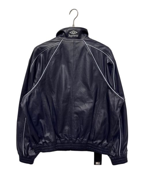 SUPREME（シュプリーム）SUPREME (シュプリーム) UMBRO (アンブロ) Leather Track Jacket ネイビー サイズ:Lの古着・服飾アイテム