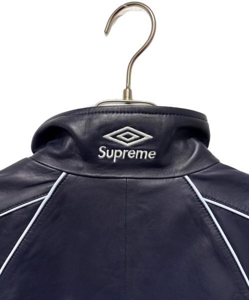 SUPREME（シュプリーム）SUPREME (シュプリーム) UMBRO (アンブロ) Leather Track Jacket ネイビー サイズ:Lの古着・服飾アイテム