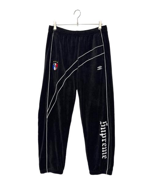 SUPREME（シュプリーム）SUPREME (シュプリーム) UMBRO (アンブロ) 26FW Umbro Velour Track Pant ブラック サイズ:Lの古着・服飾アイテム