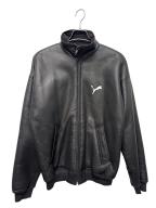 BALENCIAGA×PUMAバレンシアガ×プーマ）の古着「25AW ラムレザージャケット」｜チャコール