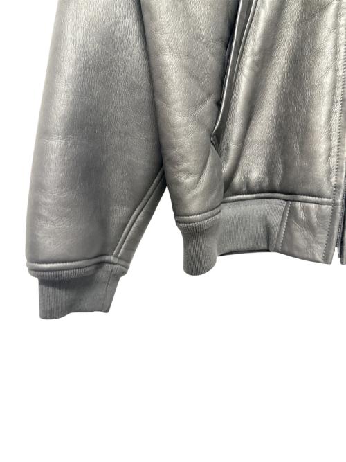 BALENCIAGA（バレンシアガ）BALENCIAGA (バレンシアガ) 25AW ラムレザージャケット チャコール サイズ:XSの古着・服飾アイテム