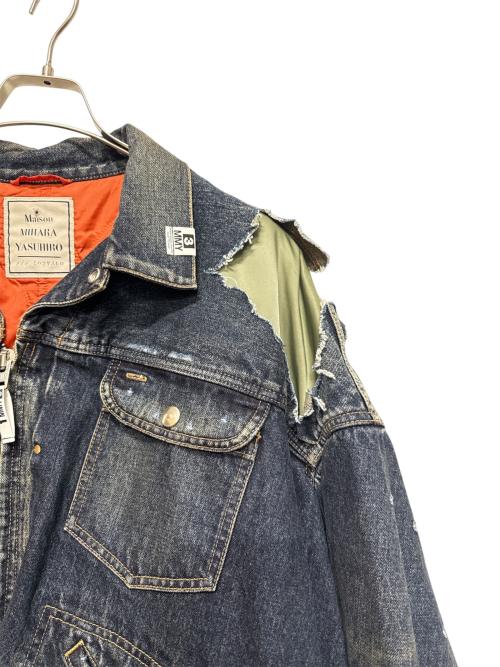 Maison MIHARA YASUHIRO（メゾン ミハラ ヤスヒロ）Maison MIHARA YASUHIRO (メゾン ミハラ ヤスヒロ) LAYERD DENIM JKT インディゴ サイズ:48の古着・服飾アイテム
