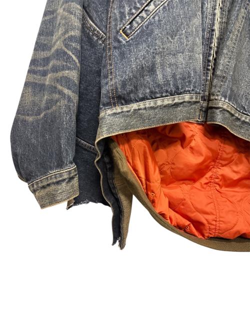 Maison MIHARA YASUHIRO（メゾン ミハラ ヤスヒロ）Maison MIHARA YASUHIRO (メゾン ミハラ ヤスヒロ) LAYERD DENIM JKT インディゴ サイズ:48の古着・服飾アイテム