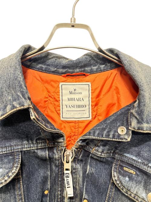 Maison MIHARA YASUHIRO（メゾン ミハラ ヤスヒロ）Maison MIHARA YASUHIRO (メゾン ミハラ ヤスヒロ) LAYERD DENIM JKT インディゴ サイズ:48の古着・服飾アイテム