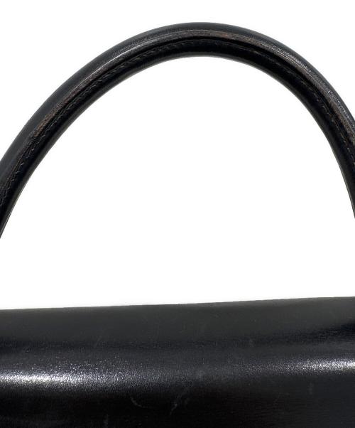 HERMES（エルメス）HERMES (エルメス) ケリー28/外縫い/ゴールド金具/ブラック/ボックスカーフ/〇U刻印 ブラック サイズ:28の古着・服飾アイテム