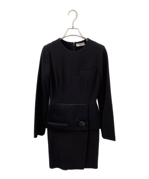 BALENCIAGA（バレンシアガ）BALENCIAGA (バレンシアガ) 切替ウエストラップワンピース ブラック サイズ:34の古着・服飾アイテム