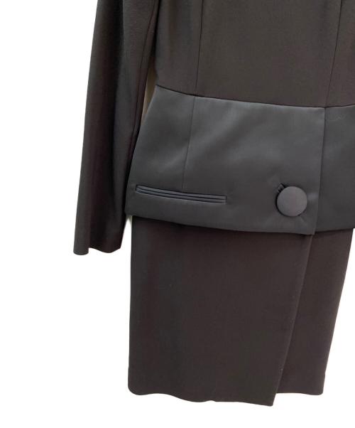 BALENCIAGA（バレンシアガ）BALENCIAGA (バレンシアガ) 切替ウエストラップワンピース ブラック サイズ:34の古着・服飾アイテム