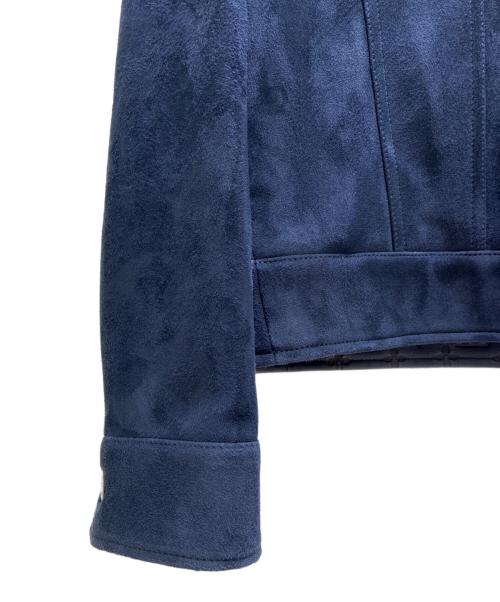 LOUIS VUITTON（ルイ ヴィトン）LOUIS VUITTON (ルイ ヴィトン) シープスキンレザージャケット ネイビー サイズ:50の古着・服飾アイテム