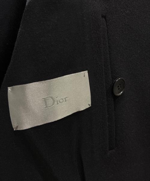 DIOR HOMME（ディオール オム）DIOR HOMME (ディオール オム) ダブルチェスターコート ブラック サイズ:44の古着・服飾アイテム