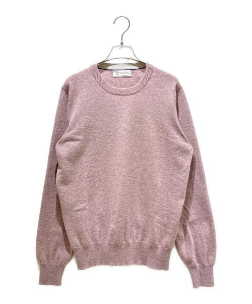 BRUNELLO CUCINELLI（ブルネロクチネリ）BRUNELLO CUCINELLI (ブルネロクチネリ) カシミヤクルーネックニット パープル サイズ:46の古着・服飾アイテム