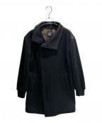 LIMI feuリミフゥ）の古着「フロント ハイジップ シャープジップアップ ジャケット」｜ブラック