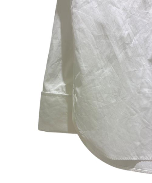 Christian Dior（クリスチャン ディオール）Christian Dior (クリスチャン ディオール) BEE刺繍アシメメトリックシャツ ホワイト サイズ:40の古着・服飾アイテム