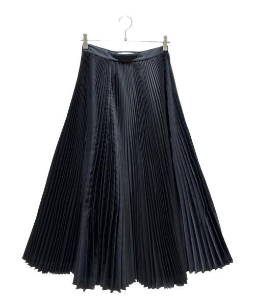 Christian Dior（クリスチャン ディオール）Christian Dior (クリスチャン ディオール) テクニカルシルクツイル プリーツ ミディスカート ブラック サイズ:38の古着・服飾アイテム