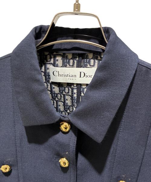 Christian Dior（クリスチャン ディオール）Christian Dior (クリスチャン ディオール) 金釦ジャケット ネイビー サイズ:38の古着・服飾アイテム