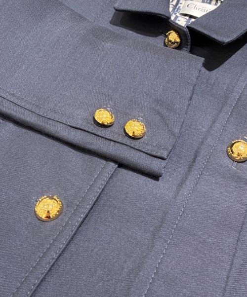 Christian Dior（クリスチャン ディオール）Christian Dior (クリスチャン ディオール) 金釦ジャケット ネイビー サイズ:38の古着・服飾アイテム
