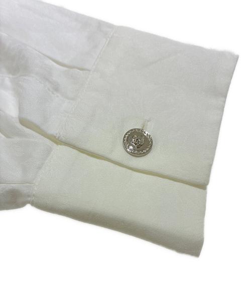 VERSACE（ヴェルサーチェ）VERSACE (ヴェルサーチェ) バロッコジャガードクロップシャツ ホワイト サイズ:40の古着・服飾アイテム