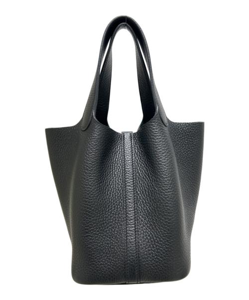 HERMES（エルメス）HERMES (エルメス) ピコタンロックPM/トリヨンクレマンス/ノワール/W刻印2024年製/ゴールド金具 ブラック サイズ:PMの古着・服飾アイテム