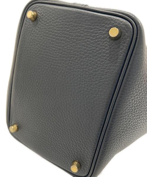HERMES（エルメス）HERMES (エルメス) ピコタンロックPM/トリヨンクレマンス/ノワール/W刻印2024年製/ゴールド金具 ブラック サイズ:PMの古着・服飾アイテム