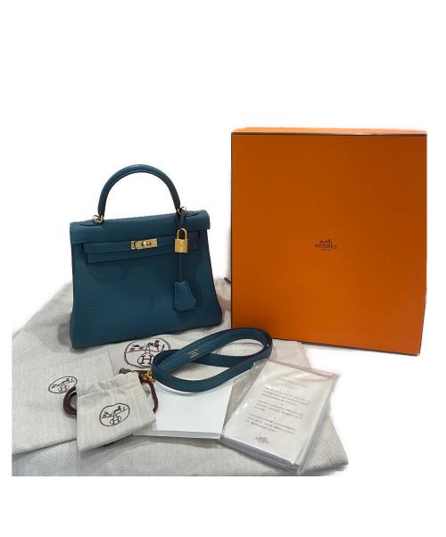 HERMES（エルメス）HERMES (エルメス) ケリー25/内縫い/ゴールド金具/Y刻印:2020年 ヴェールボスフォール サイズ:25の古着・服飾アイテム