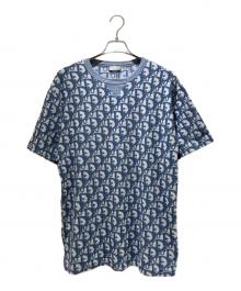 Christian Dior（クリスチャン ディオール）の古着「オブリークパイルTシャツ」｜ブルー