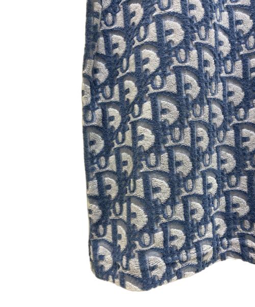 Christian Dior（クリスチャン ディオール）Christian Dior (クリスチャン ディオール) オブリークパイルTシャツ ブルー サイズ:Lの古着・服飾アイテム